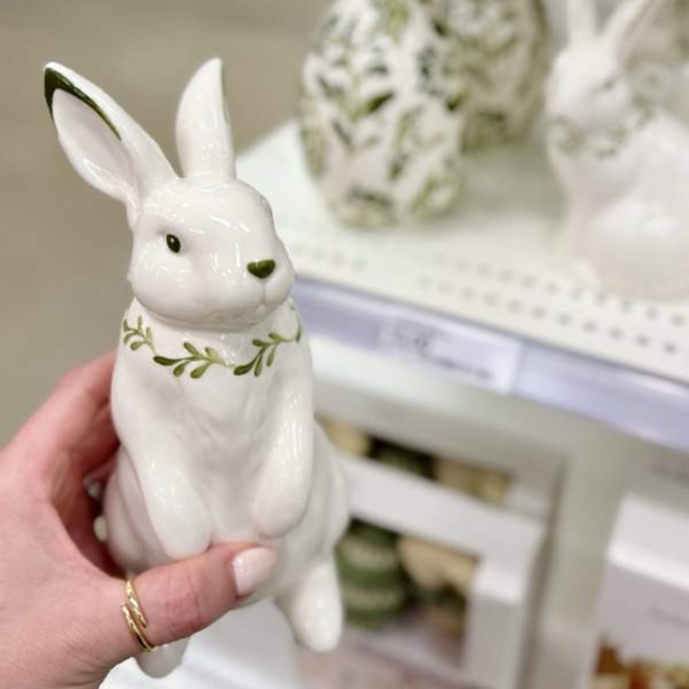 Easter Painted Ceramic Standing Bunny - Threshold - Picture 4 of 4